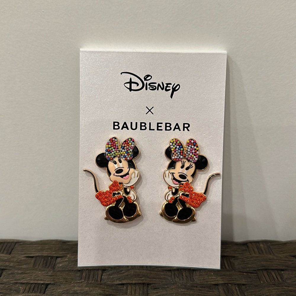 NWT Disney x Baublebar Minnie Earrings